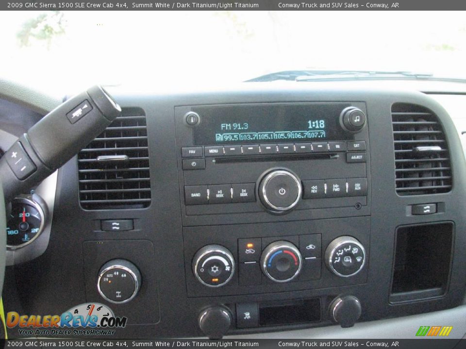 2009 GMC Sierra 1500 SLE Crew Cab 4x4 Summit White / Dark Titanium/Light Titanium Photo #17