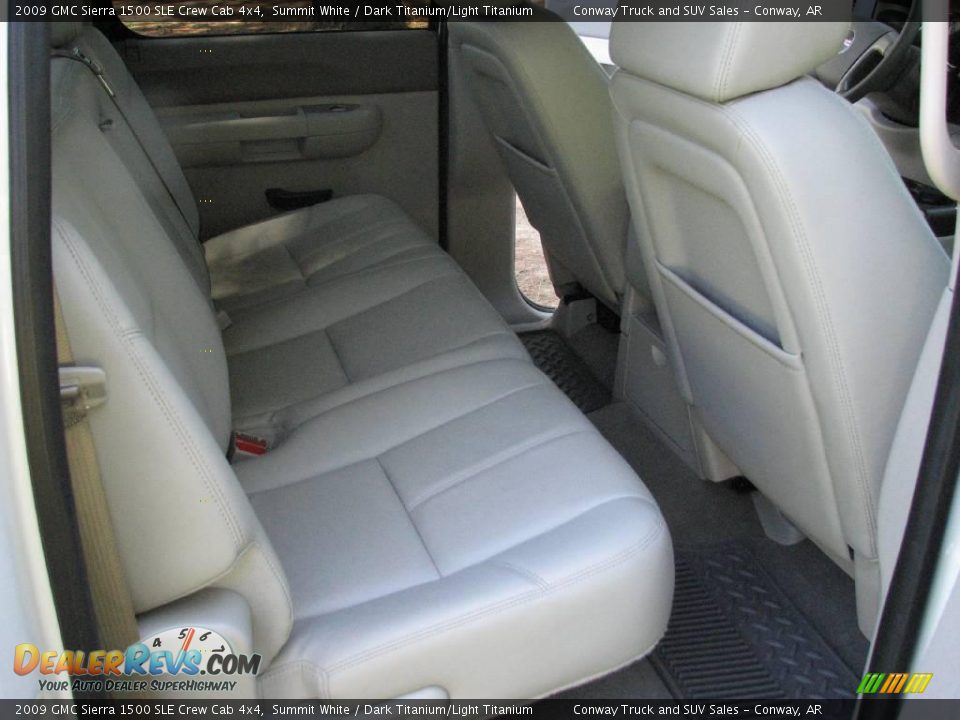 2009 GMC Sierra 1500 SLE Crew Cab 4x4 Summit White / Dark Titanium/Light Titanium Photo #18
