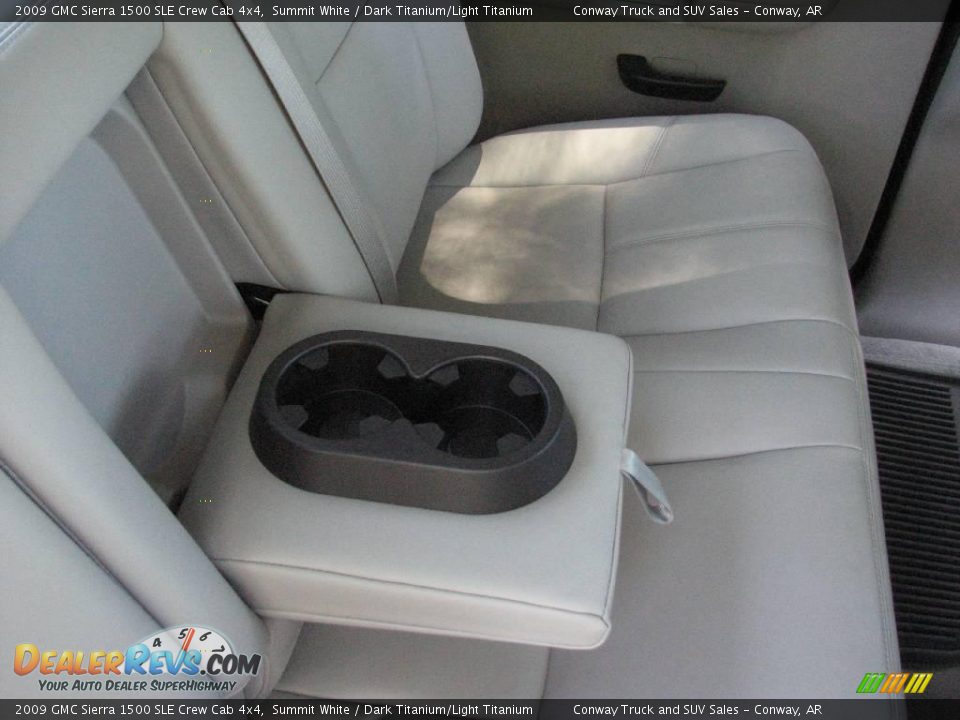 2009 GMC Sierra 1500 SLE Crew Cab 4x4 Summit White / Dark Titanium/Light Titanium Photo #19