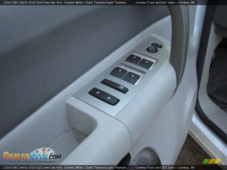 2009 GMC Sierra 1500 SLE Crew Cab 4x4 Summit White / Dark Titanium/Light Titanium Photo #20