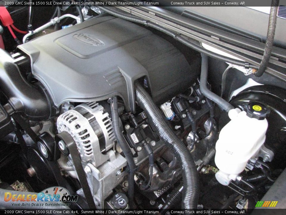 2009 GMC Sierra 1500 SLE Crew Cab 4x4 Summit White / Dark Titanium/Light Titanium Photo #22