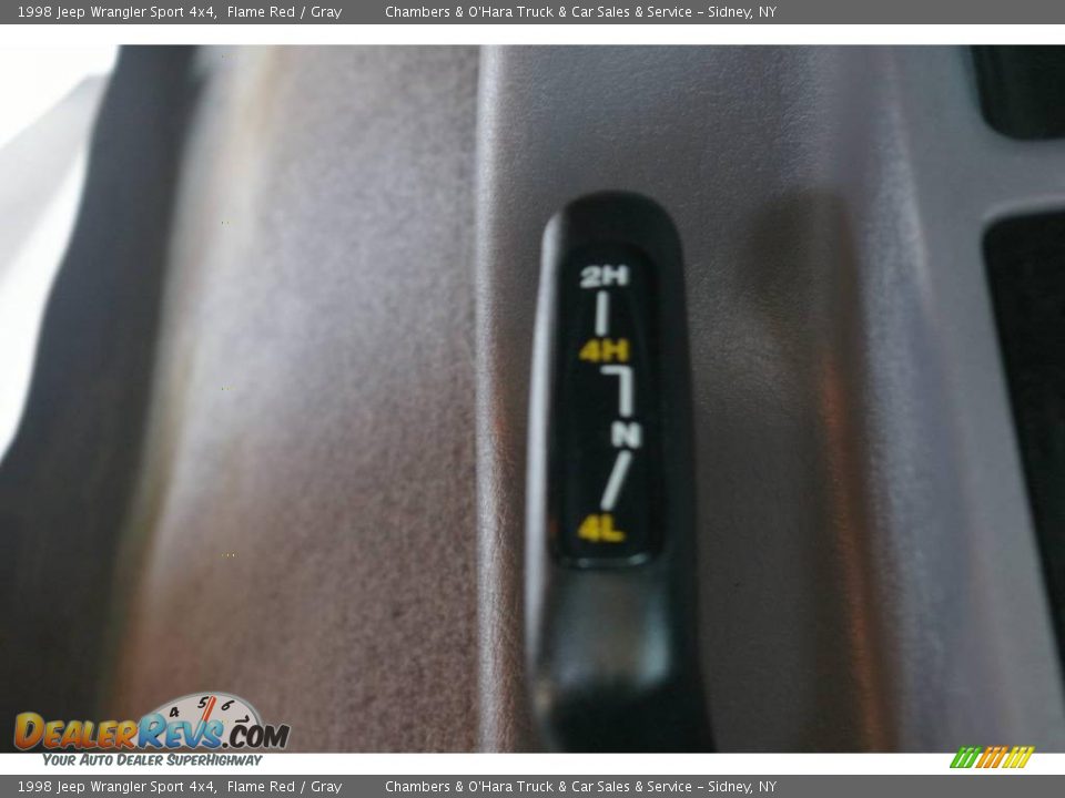 1998 Jeep Wrangler Sport 4x4 Flame Red / Gray Photo #7