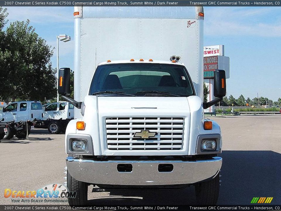 2007 Chevrolet C Series Kodiak C7500 Commercial Cargo Moving Truck Summit White / Dark Pewter Photo #2