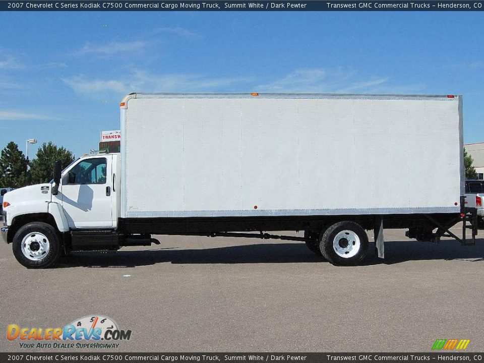 2007 Chevrolet C Series Kodiak C7500 Commercial Cargo Moving Truck Summit White / Dark Pewter Photo #4