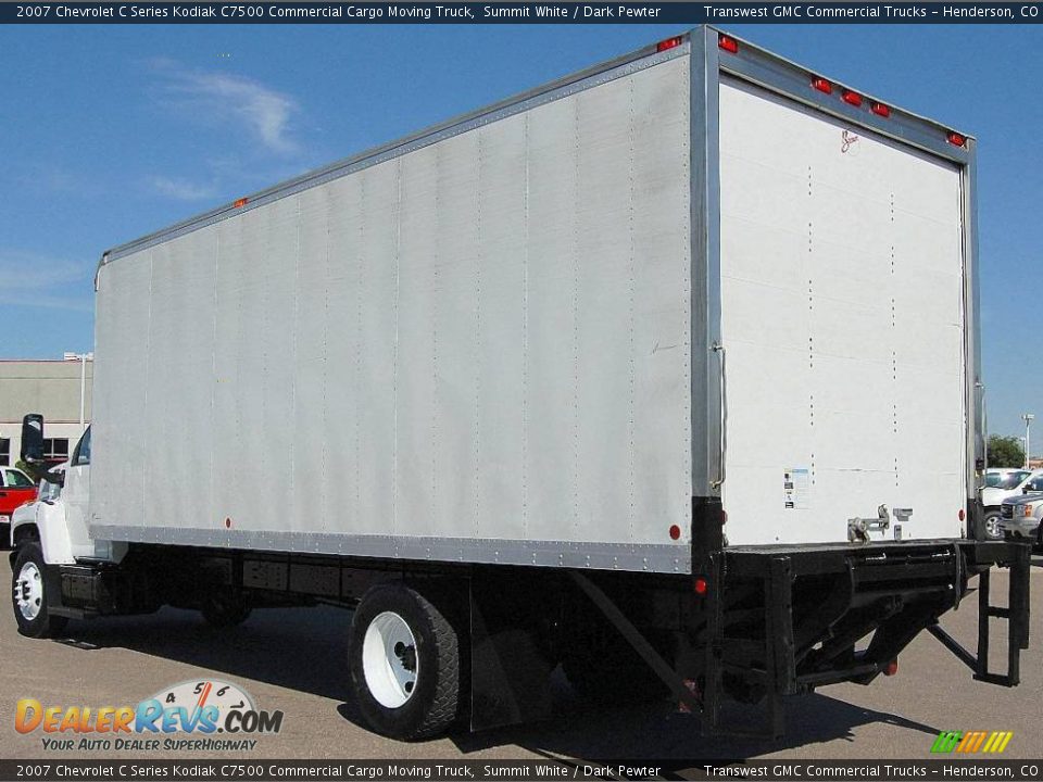 2007 Chevrolet C Series Kodiak C7500 Commercial Cargo Moving Truck Summit White / Dark Pewter Photo #5