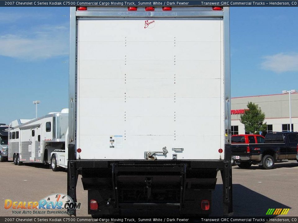 2007 Chevrolet C Series Kodiak C7500 Commercial Cargo Moving Truck Summit White / Dark Pewter Photo #6