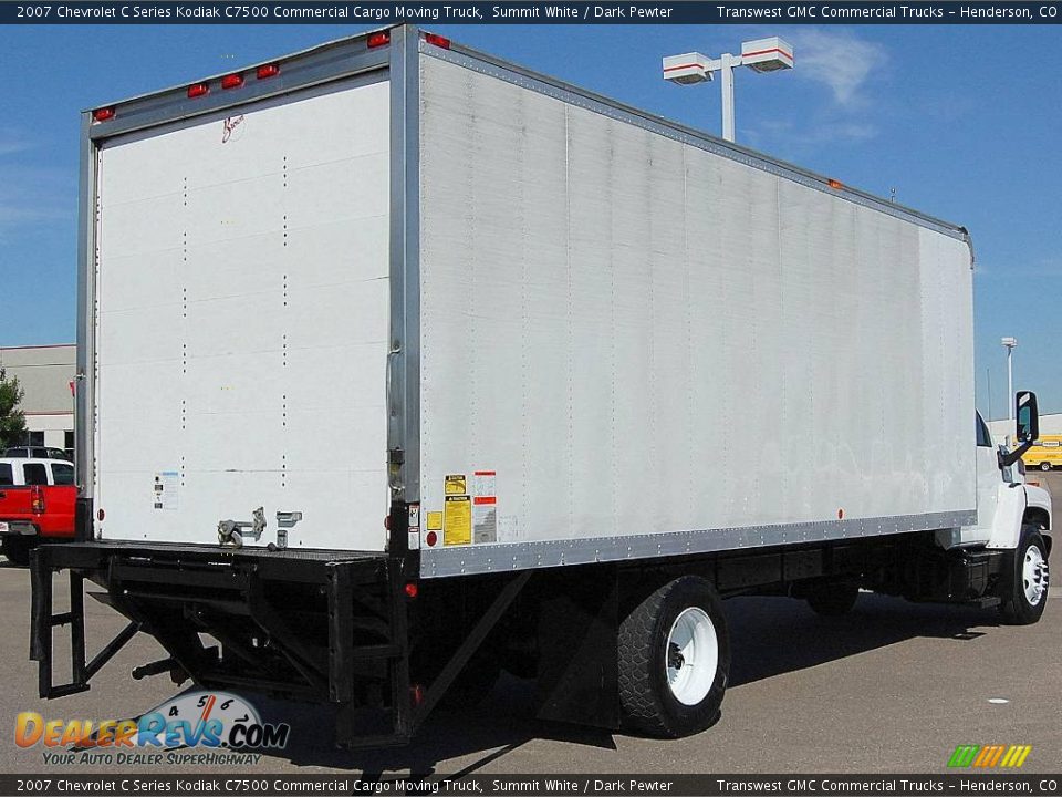 2007 Chevrolet C Series Kodiak C7500 Commercial Cargo Moving Truck Summit White / Dark Pewter Photo #7