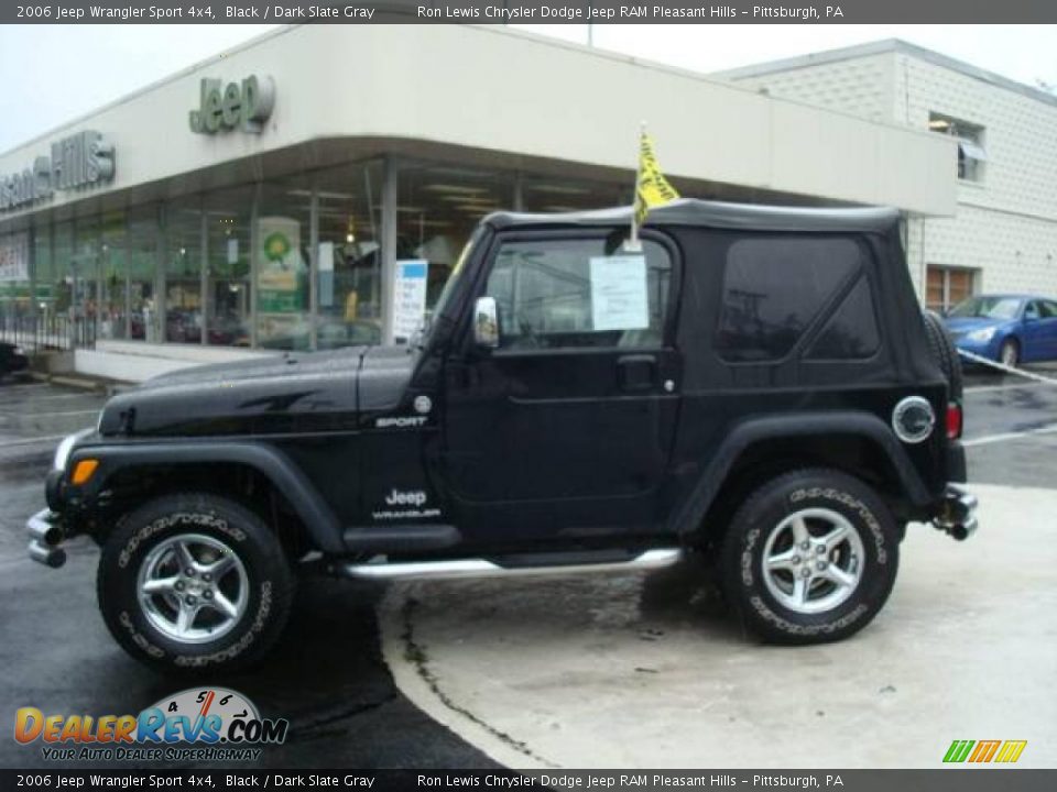 2006 Jeep Wrangler Sport 4x4 Black / Dark Slate Gray Photo #1