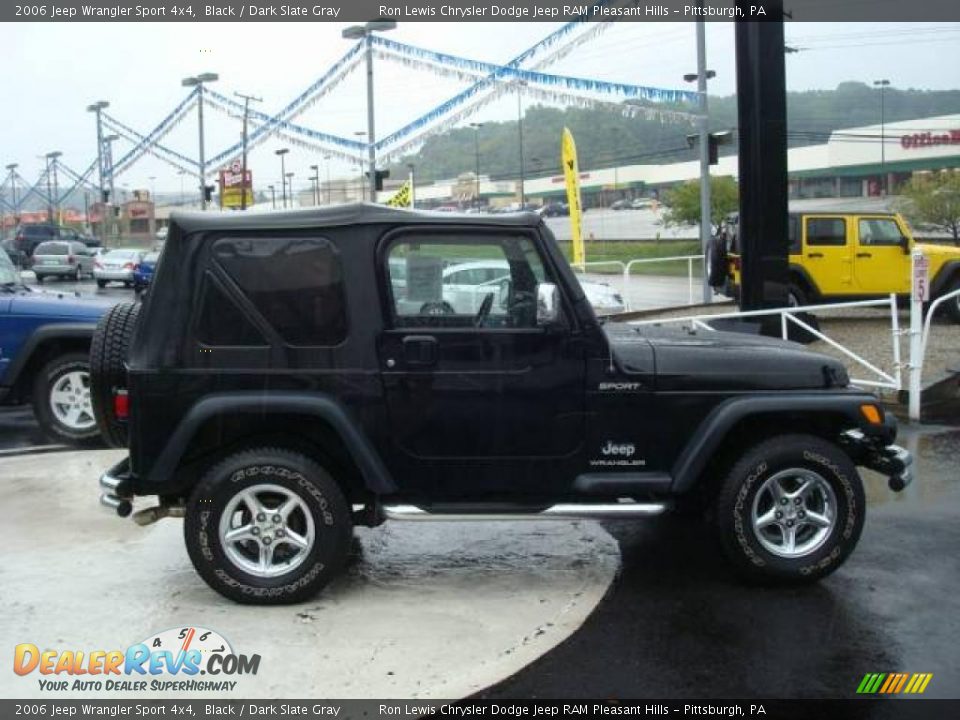 2006 Jeep Wrangler Sport 4x4 Black / Dark Slate Gray Photo #5