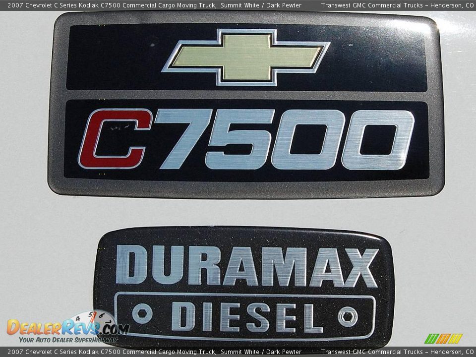 2007 Chevrolet C Series Kodiak C7500 Commercial Cargo Moving Truck Summit White / Dark Pewter Photo #17