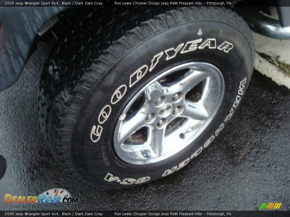 2006 Jeep Wrangler Sport 4x4 Black / Dark Slate Gray Photo #9