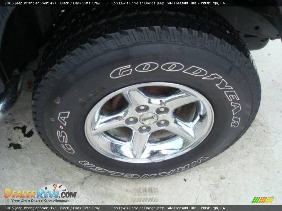 2006 Jeep Wrangler Sport 4x4 Black / Dark Slate Gray Photo #10