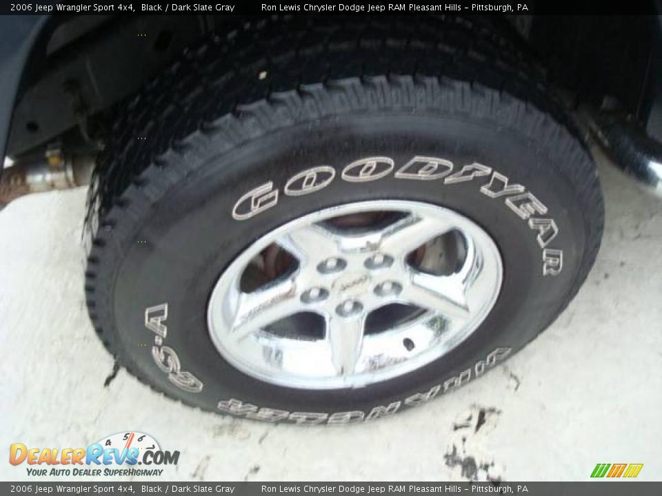 2006 Jeep Wrangler Sport 4x4 Black / Dark Slate Gray Photo #11