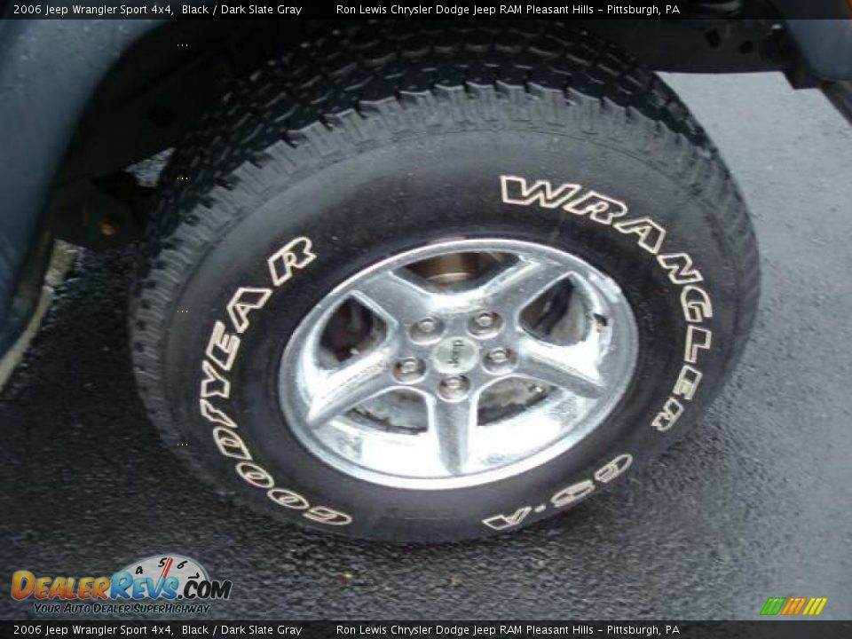2006 Jeep Wrangler Sport 4x4 Black / Dark Slate Gray Photo #12