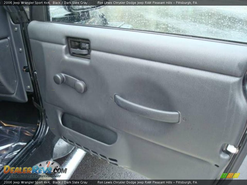 2006 Jeep Wrangler Sport 4x4 Black / Dark Slate Gray Photo #15