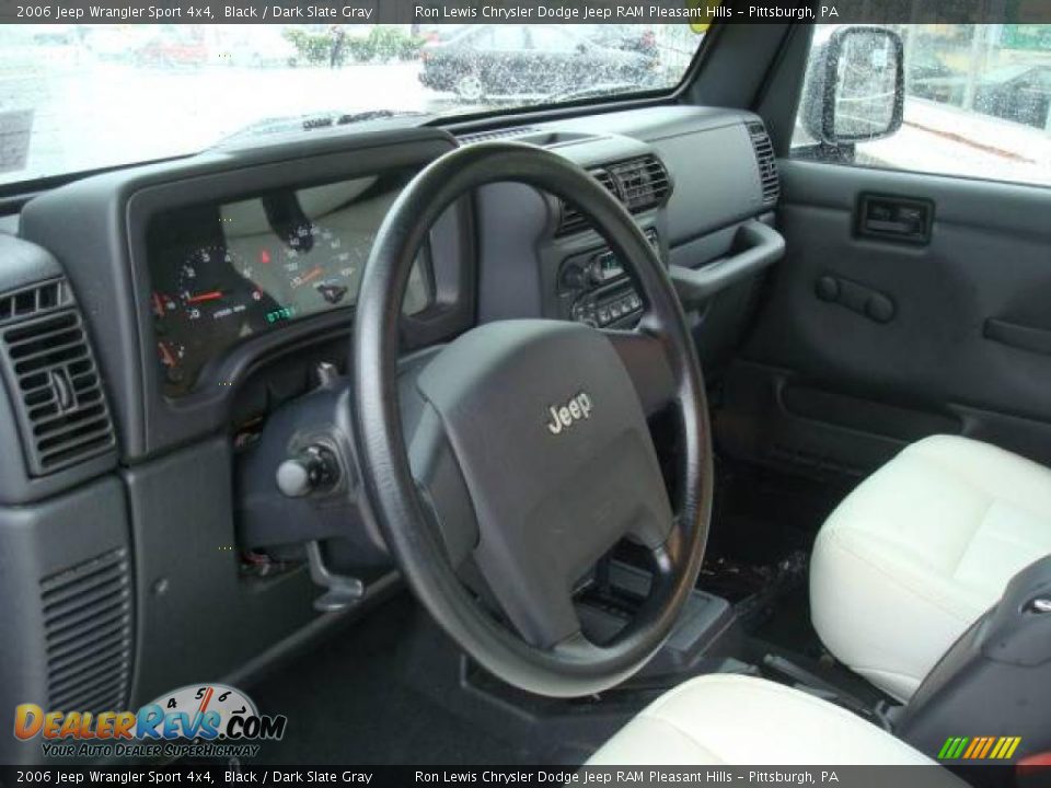 2006 Jeep Wrangler Sport 4x4 Black / Dark Slate Gray Photo #20