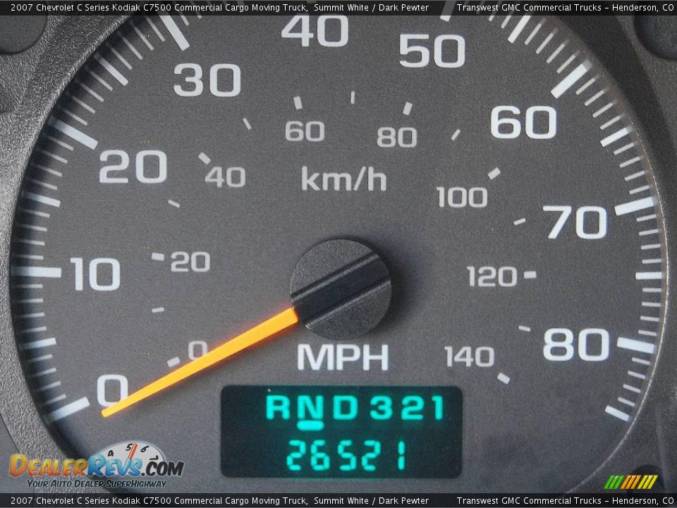 2007 Chevrolet C Series Kodiak C7500 Commercial Cargo Moving Truck Summit White / Dark Pewter Photo #33