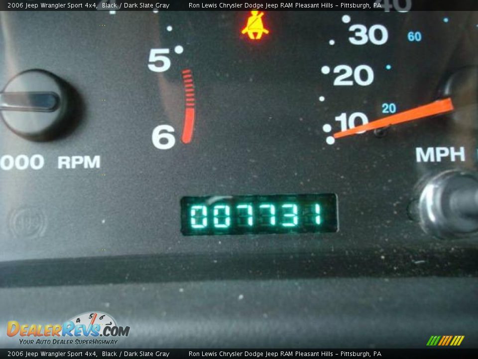 2006 Jeep Wrangler Sport 4x4 Black / Dark Slate Gray Photo #25