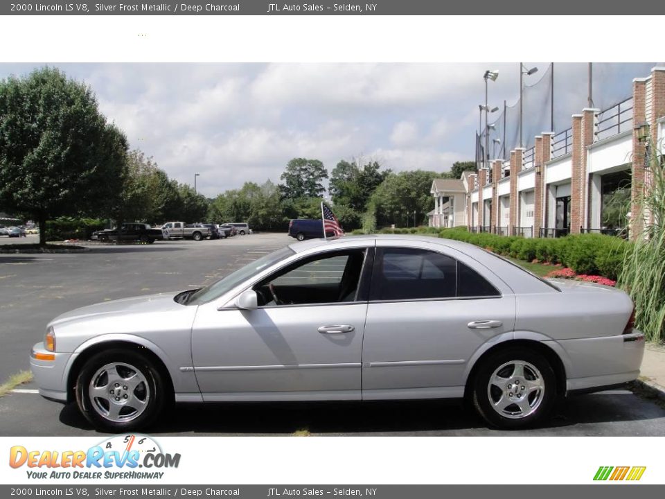 2000 Lincoln LS V8 Silver Frost Metallic / Deep Charcoal Photo #3