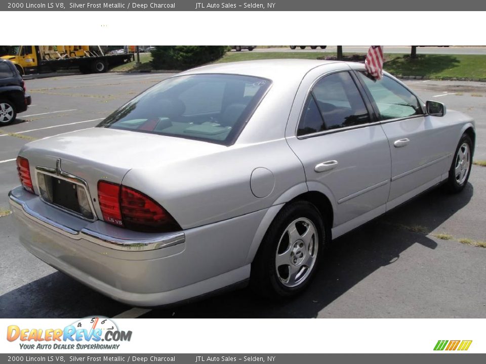 2000 Lincoln LS V8 Silver Frost Metallic / Deep Charcoal Photo #6