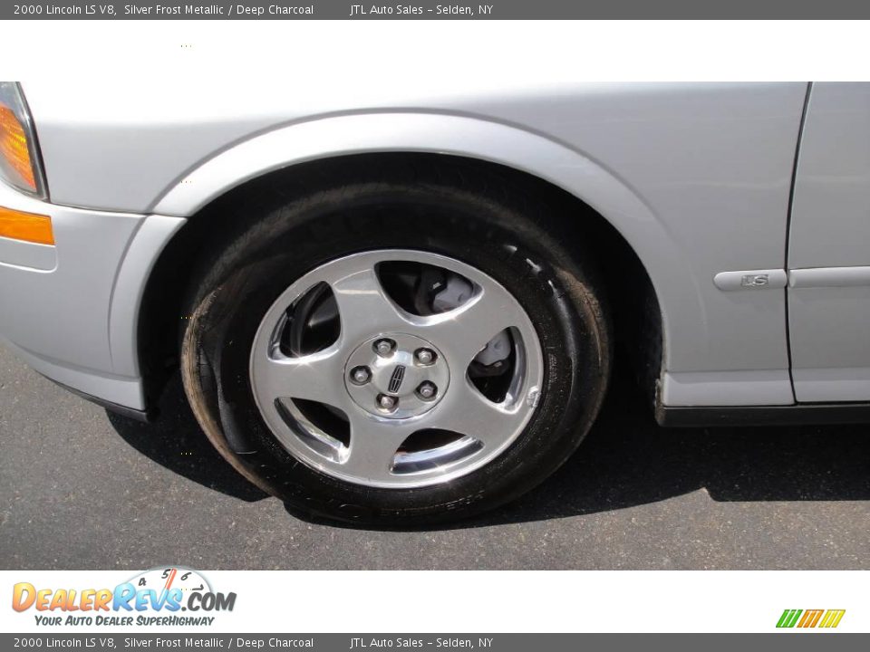 2000 Lincoln LS V8 Silver Frost Metallic / Deep Charcoal Photo #7