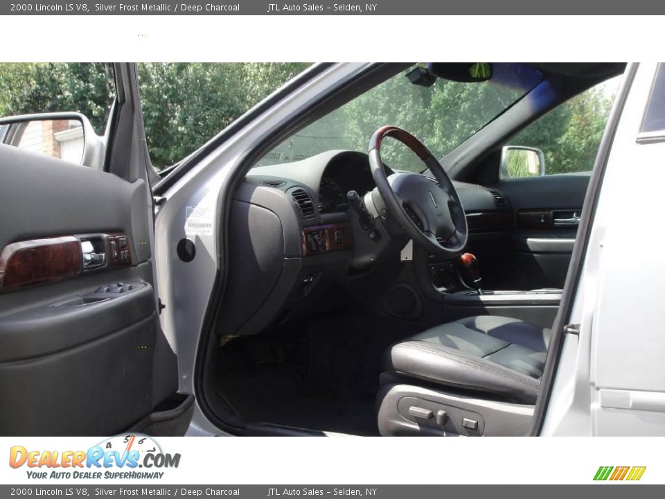 2000 Lincoln LS V8 Silver Frost Metallic / Deep Charcoal Photo #10