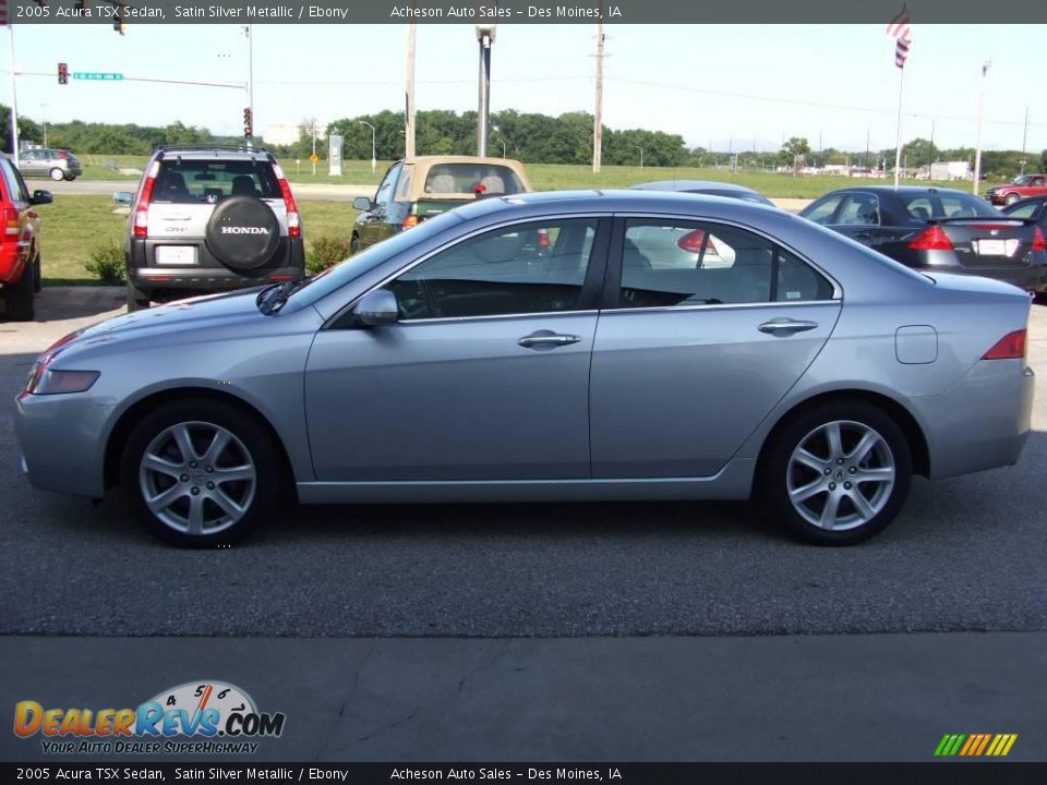 2005 Acura TSX Sedan Satin Silver Metallic / Ebony Photo #2