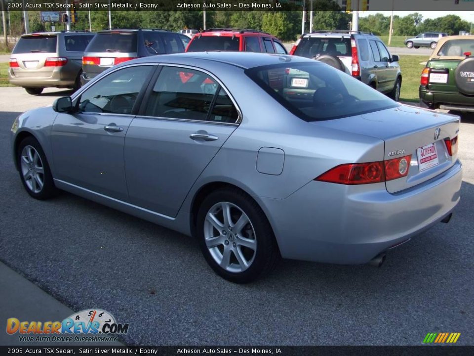 2005 Acura TSX Sedan Satin Silver Metallic / Ebony Photo #3