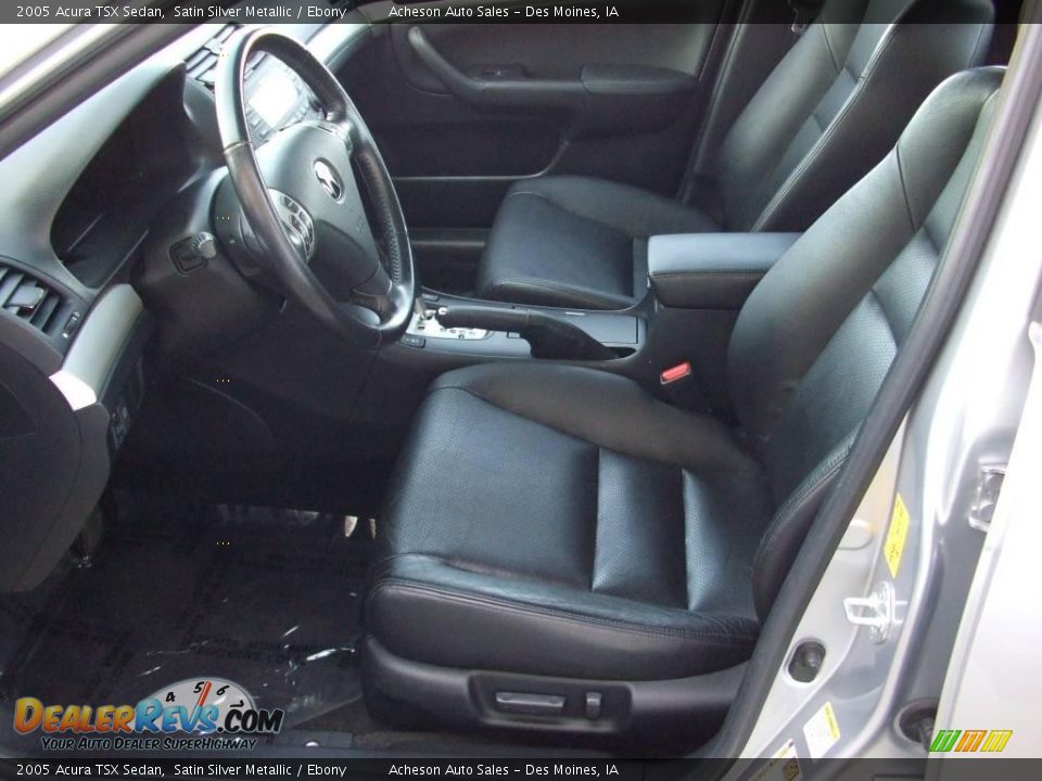 2005 Acura TSX Sedan Satin Silver Metallic / Ebony Photo #11