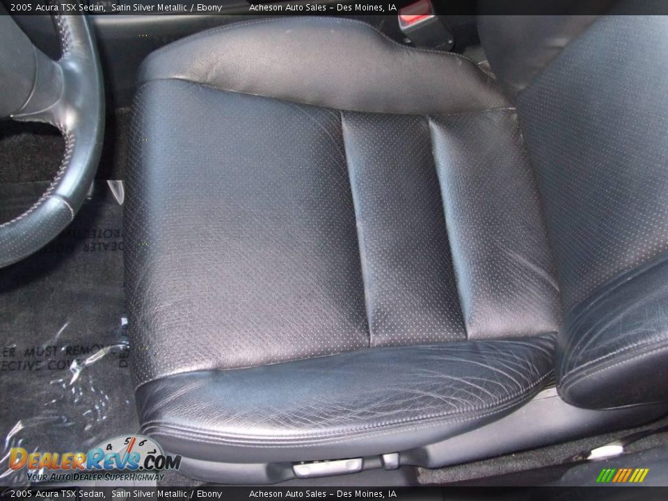 2005 Acura TSX Sedan Satin Silver Metallic / Ebony Photo #12