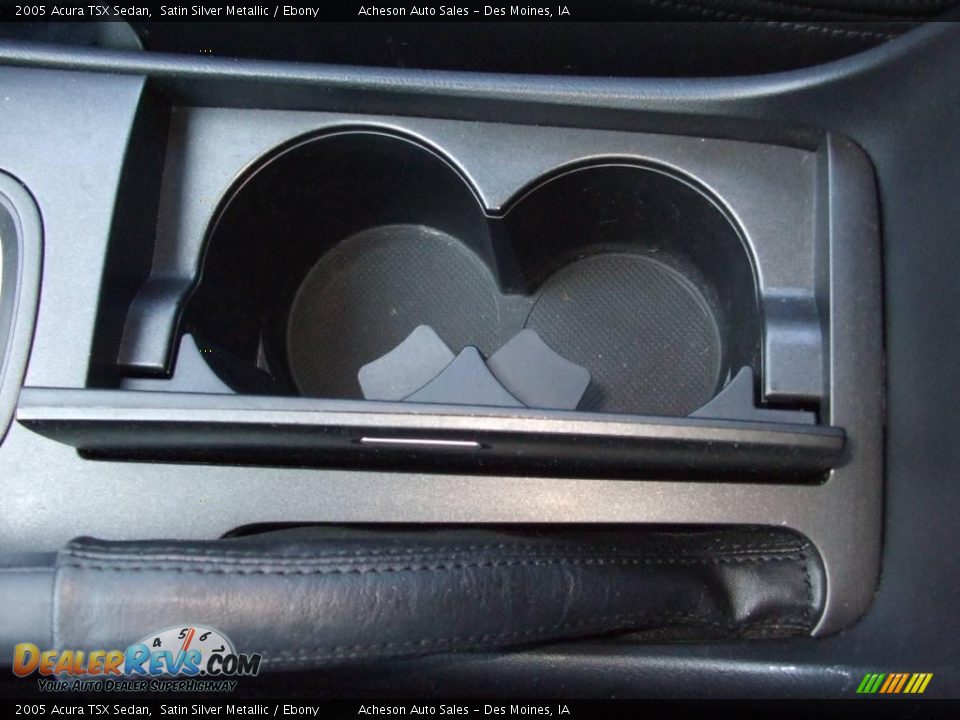 2005 Acura TSX Sedan Satin Silver Metallic / Ebony Photo #16