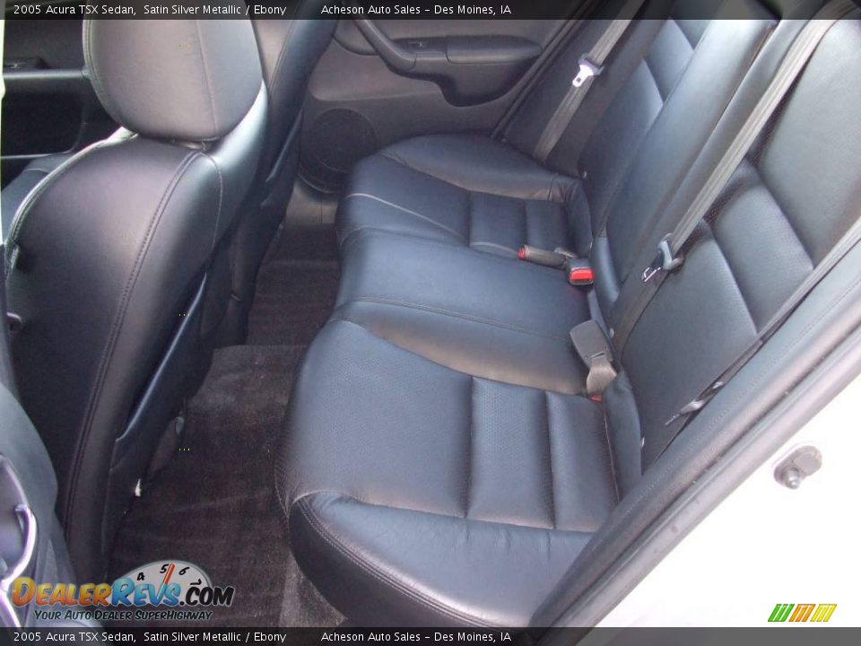 2005 Acura TSX Sedan Satin Silver Metallic / Ebony Photo #19