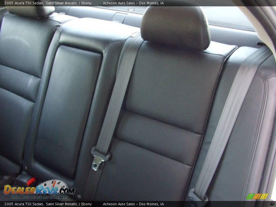 2005 Acura TSX Sedan Satin Silver Metallic / Ebony Photo #21