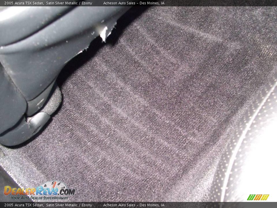 2005 Acura TSX Sedan Satin Silver Metallic / Ebony Photo #22
