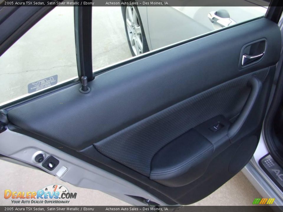 2005 Acura TSX Sedan Satin Silver Metallic / Ebony Photo #23