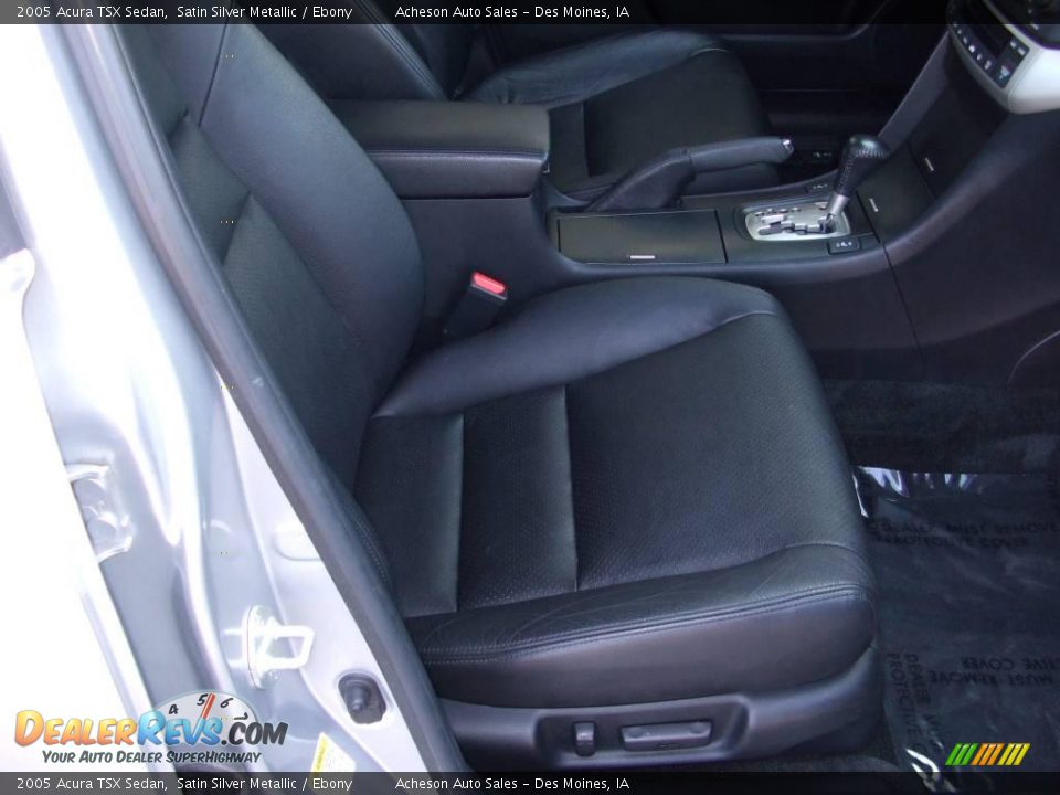 2005 Acura TSX Sedan Satin Silver Metallic / Ebony Photo #24