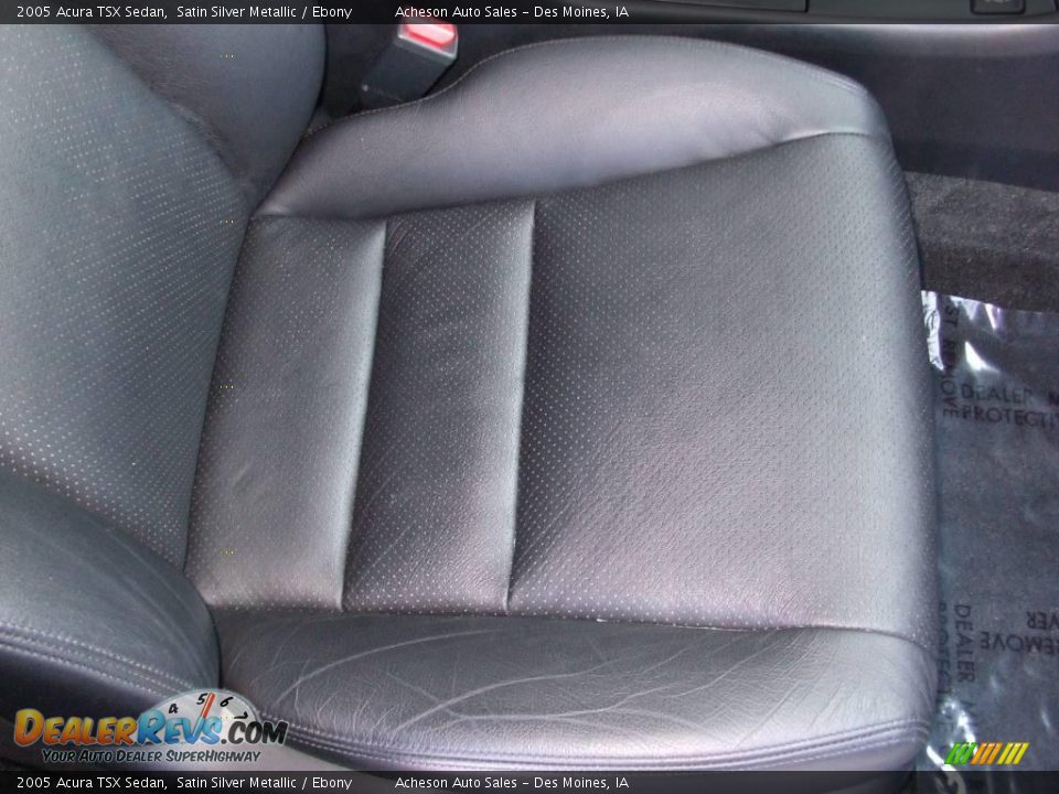 2005 Acura TSX Sedan Satin Silver Metallic / Ebony Photo #25