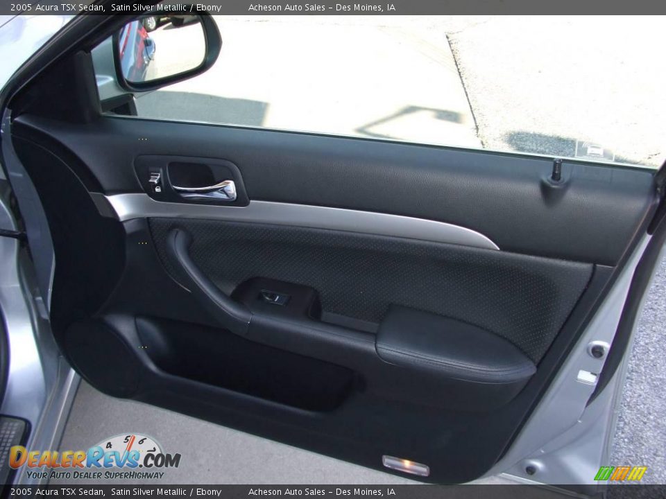 2005 Acura TSX Sedan Satin Silver Metallic / Ebony Photo #29