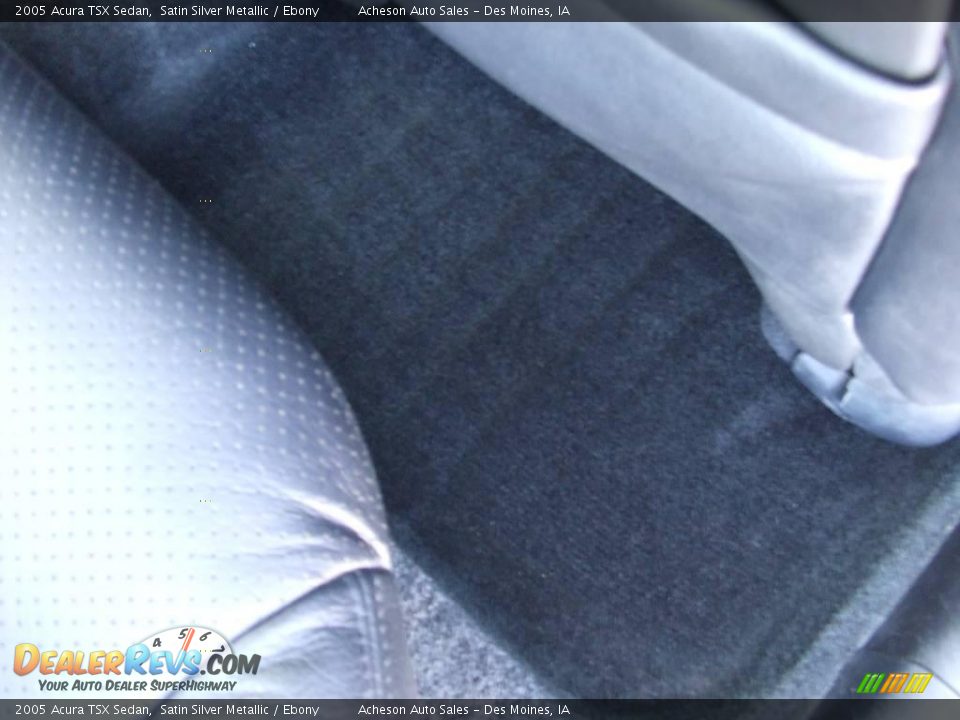2005 Acura TSX Sedan Satin Silver Metallic / Ebony Photo #33