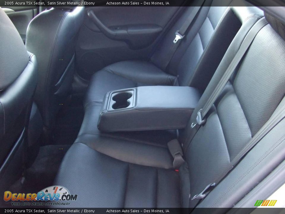 2005 Acura TSX Sedan Satin Silver Metallic / Ebony Photo #34