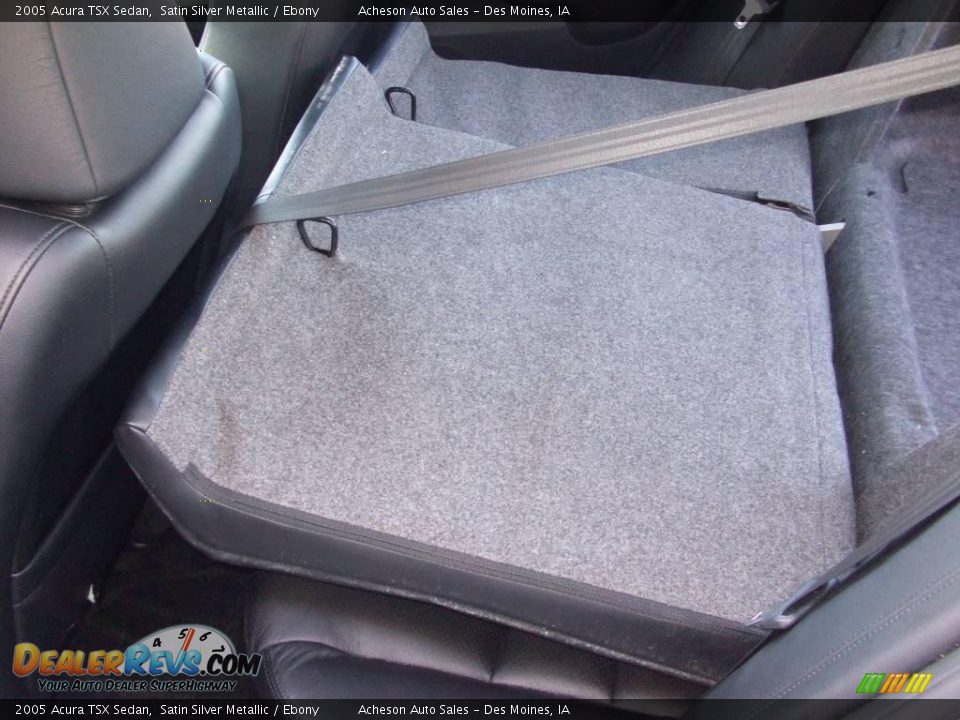 2005 Acura TSX Sedan Satin Silver Metallic / Ebony Photo #36