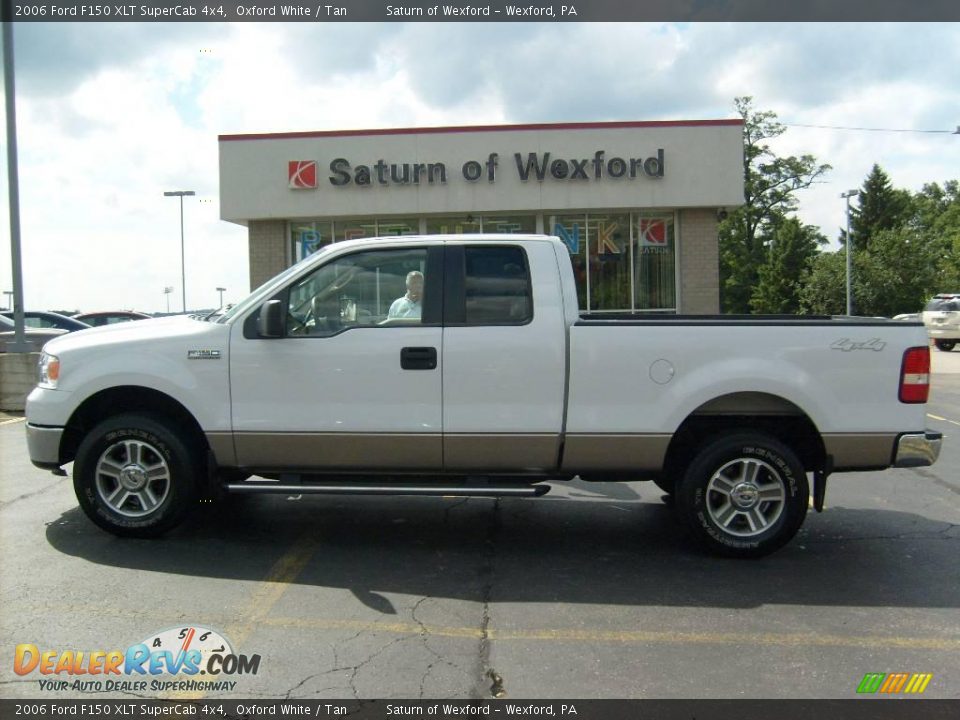 2006 Ford F150 XLT SuperCab 4x4 Oxford White / Tan Photo #1