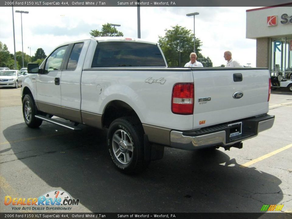 2006 Ford F150 XLT SuperCab 4x4 Oxford White / Tan Photo #2