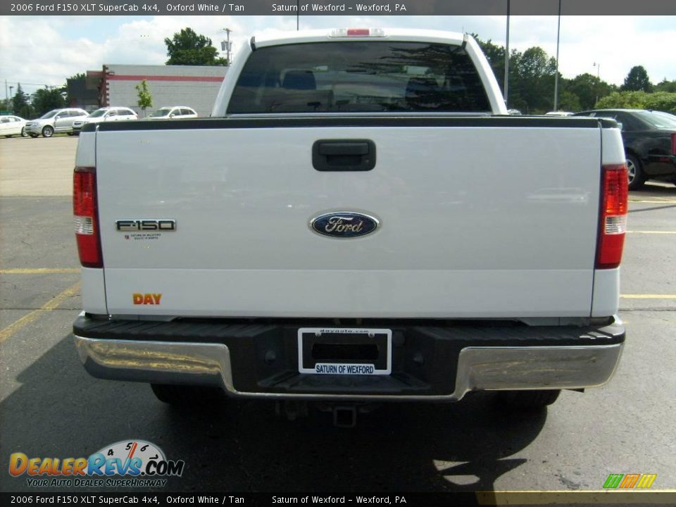 2006 Ford F150 XLT SuperCab 4x4 Oxford White / Tan Photo #3