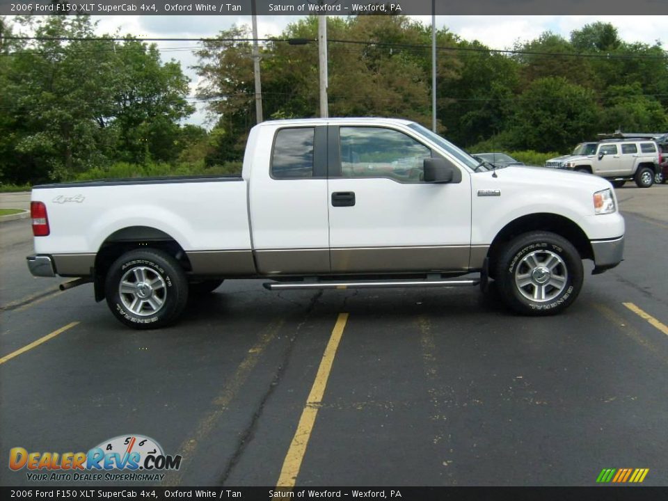 2006 Ford F150 XLT SuperCab 4x4 Oxford White / Tan Photo #5