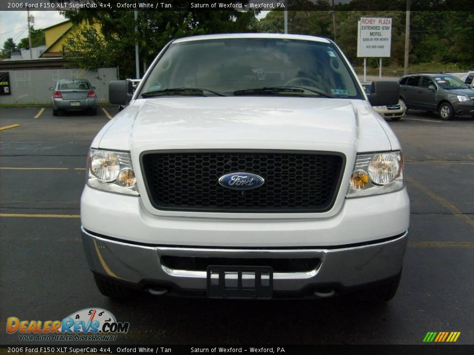 2006 Ford F150 XLT SuperCab 4x4 Oxford White / Tan Photo #7