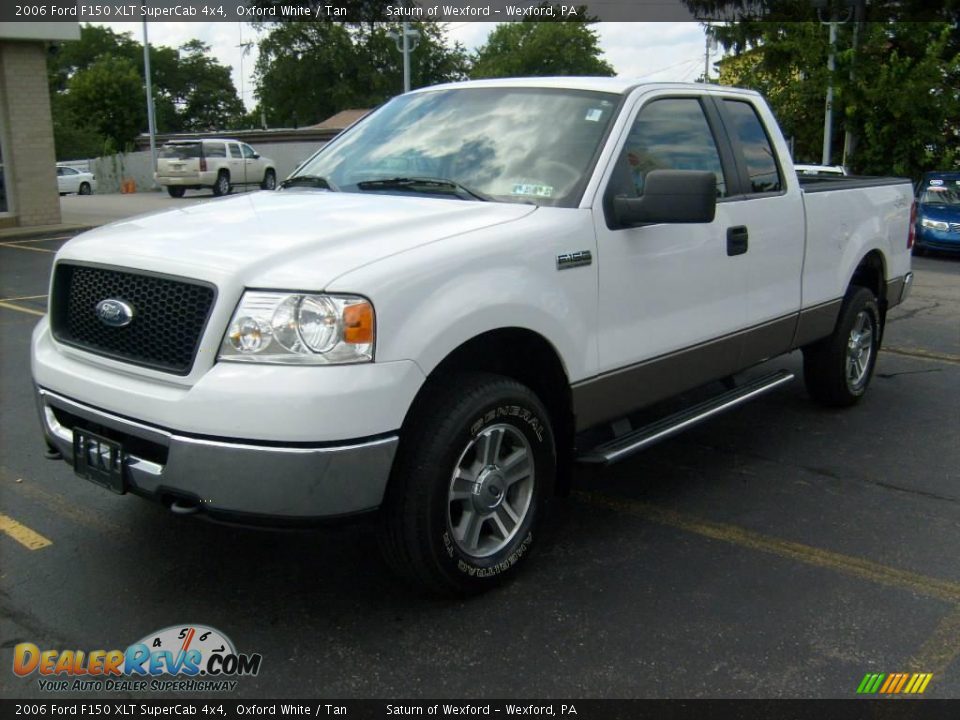 2006 Ford F150 XLT SuperCab 4x4 Oxford White / Tan Photo #8