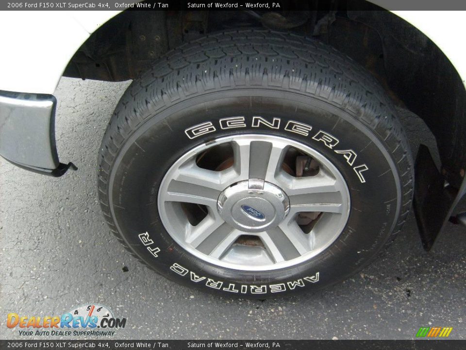 2006 Ford F150 XLT SuperCab 4x4 Oxford White / Tan Photo #9