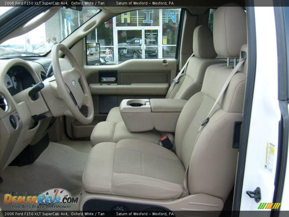 2006 Ford F150 XLT SuperCab 4x4 Oxford White / Tan Photo #10