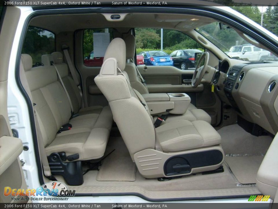 2006 Ford F150 XLT SuperCab 4x4 Oxford White / Tan Photo #16